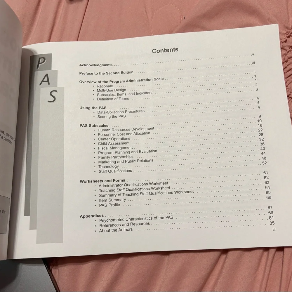 Program Administration Scale Book - Picture 2 of 4